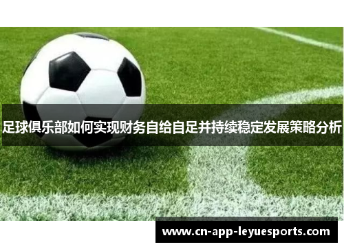 足球俱乐部如何实现财务自给自足并持续稳定发展策略分析 足球俱乐部如何实现财务自给自足并持续稳定发展策略分析